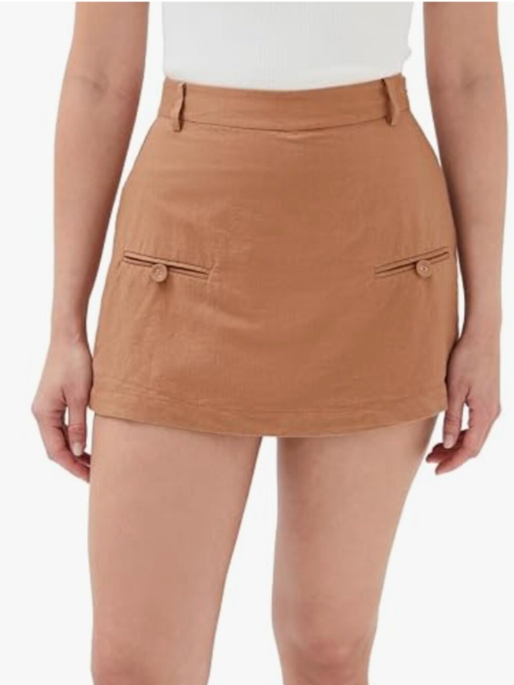 LE BOP Women's Simone Skort, Pecan, Brown, Tan, 8